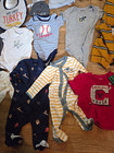 Carter s Boys Baby Clothing Lot Hats Bib Onesies Sleepers 35 Pieces 0-18 Month