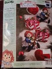 Bucilla Raggedy Ann   Andy Christmas Morning Ornaments Felt Craft Kit 86244