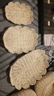 6 Pc Natural Wicker Rattan Nesting Basket Set Oval Storage 3 Baskets 3 Lids Boho