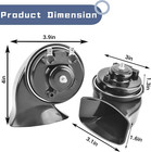 Universal Car Horn Upgrade Kit  12v High low Dual Tone Snail Horn  Loud Waterpro