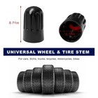 Bwbwnd 8 Pcs Plastic Tire Valve Stem Caps  Dustproof Long Air Dome 