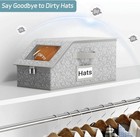 2 Pcs Stackable Hat Storage For Baseball Caps  Holds Up To 24 Caps Hat Organizer