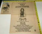 Alice Cooper Band Vintage 2pc Concert Ad Advert 1972 Killer Tour Wembley Uk Glam