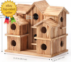 Bird Houses For Outside 10 Hole Bird House Room For 10 Bird Families Large Bird