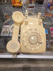 Vintage 70s Cream Off White  Rotary  Dial Telephone Western Electric Tested  