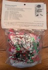 Walco Christmas Elves Makes 3 Sequin Bead Figural Vintage Ornament Kit 1976 Nos
