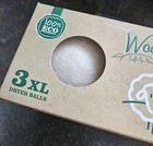Woolzies 3xl Dryer Balls Natural Fabric Softener  Hypoallergenic Wool White Nib 