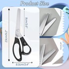 2 Pcs Pinking Shears Scissors For Fabric Cutting Scalloped 7mm  Serrated 5mm    