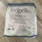 Tadpoles White Crib Skirt  Triple Layer 100 Percent Tulle Nursery For Baby New