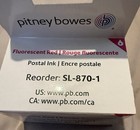 Pitney Bowes Sl-870-1 Fluorescent Red Postal Ink Cartridge Reorder
