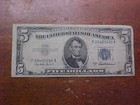 1953 Series Five Dollar Silver Certificate  blue Seal   Plus  blue  One Dollar