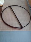Black And Whiskey 5 Foot Kangaroo Leather Stock Whip 20  Handle 12 By 16 Plait