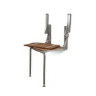 Silhouette Comfort Plus Folding Shower Seat With Armrests   Legs     Heavy-d