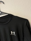 Under Armour Compression Heatgear Shirt Men Size M Black Long Sleeve