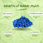 100  Wire-free Blue Rubber Mulch     Playground   Landscaping  20lbs - 1 1 Cu  Ft