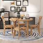 5 Piece Dining Table Set Round Dining Table With 4 Chair For Kitchen Dining Room