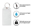 Cruise Tags - Cruise Ship Luggage Etag Holder With Zip Seal   Steel Loops 8 Pack