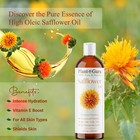 Safflower Oil Cold Pressed High Oleic 100  Pure Natural Carrier
