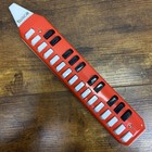 Vintage Tosca Melodia Melodica Red Poland With Case Working