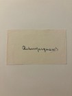 Signed 3x5 Index Card Of Hof Rube Marquard  deceased 1980   Great Autograph 