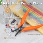 Metal Hole Punch Pliers 6  Small Round Hole Punch Pliers Two Pins For Jewelry   
