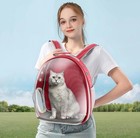 Cat Pet Portable Carrier Backpack Transparent Space Capsule Travel Puppy Carrier