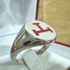 Masonic Royal Arch 925k Ring Size  9us Red Enamel   De4