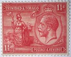 Travelstamps  Trinidad   Tobago Stamps Scott   22  1 1 2d Mint Mogh