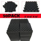 50pcs Acoustic Egg Crate Foam Tiles Studio Wall Panel Treatment Soundproofing