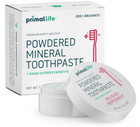 2x Primal Life Organics Powdered Mineral Toothpaste Polished Peppermint 1oz Each