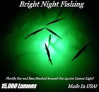 Green Led Underwater Fishing Light 15 000 Lumen 50 Ft Cord Waterproof Ac Dock   