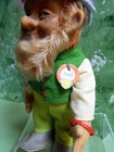 Vintage 50 s Steiff  7  Santa Elf  Lucki With Chest Tag And Button  Germany 