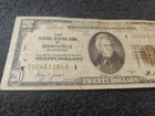 1929  20 National Currency Note With Holes As Seen In Photos