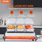 Vevor 25 6  X 15  Electric Food Buffet Server With 3 Stainless Steel Warming Pan