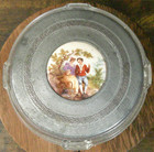 Vintage Art Deco Glass Vanity Powder Jar With Lid From A Musical Powder Box