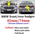 1 Set Front Hood   Rear Trunk 82mm   74mm Emblem For E46 E39 E90 F30 