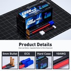 2x Zeee 4s Hv Lipo Battery 6000mah 5mm Bullet To Ec5 15 2v 130c For Rc Car Truck