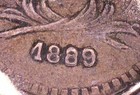 1889 G Guatemala 1 4 Real  90  Silver  Km 158   Error Coin - Dbl And Rim Lamin 