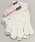 Touch Screen Compatible Gloves - White - One Size Fits All