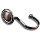 Oil Rubbed Bronze Shower Curtain Hooks - Set Of 12 Rustproof Rings