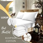 Luxury Collection Lux 800 Tc Ultra Soft Egyptiancotton Beddingset Whitesolid