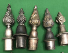 29 Silverplated Antique Flame Finials   Snuffers   Bottle Toppers  Mixed Sizes