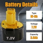 2pack For Dewalt Dw9057 7 2v Nimh Battery Or Charger Dw920 De9057 De9085 Dc011