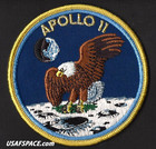 Rare Apollo 11 Lion Brothers Vintage Original Nasa Cloth Back Space Patch