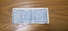 1864 Confederate States Of America -  10 Ten Dollars Civil War Note   Richmond