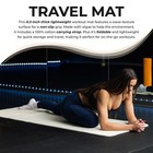 Travel Workout Mat     0 3  Thick Folding Exercise Mat For Yoga  Pilates    Fit   