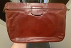 Vintage Late 80s Early 90s Aigner Tan Brown Leather Shoulder Handbag Purse