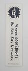 Rare Vintage Goosebumps Bookmark    reading Is A Scream    Lenticular Fox Kids Promo