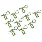 R-buckle Aluminum Body Clips With Pull Tabs For 1 8 Rc Model Car Durable Parts