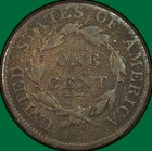 1812 Large Date Classic Head Large Cent Fine F Coin  42545